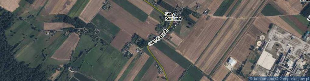 Zdjęcie satelitarne Stary Komunin ul.